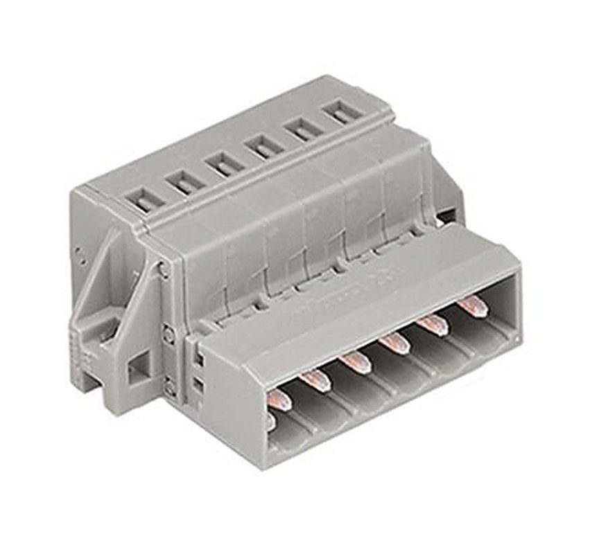 WAGO 231-xxx/019 Series Pluggable Terminal Block, 5-Contact, 5 mm Pitch, 1 Row, 231-605/019-000