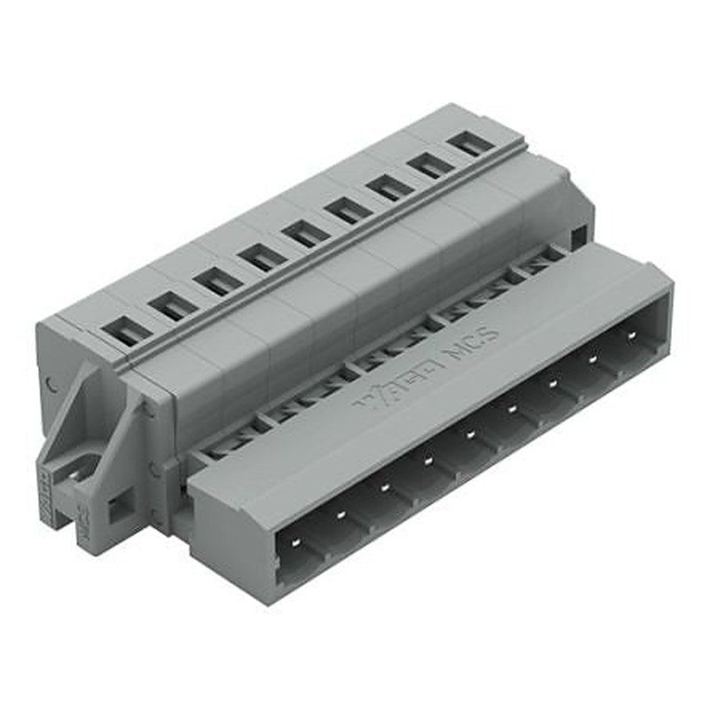 WAGO 231 Series Feed Through Connector Male Cage Clamp, 9-Pole, 12A, 9-Way