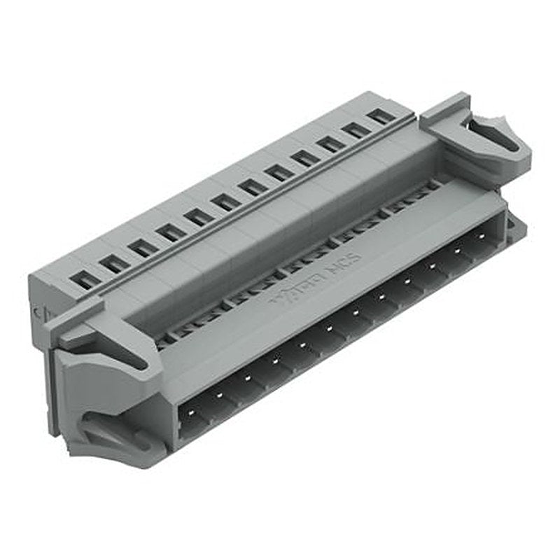 WAGO 231 Series Snap-in Pluggable Connector Male Cage Clamp, 12-Pole, 12A, 12-Way