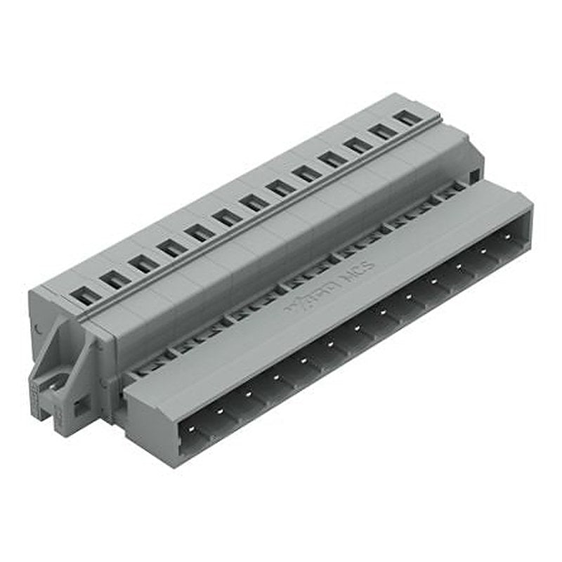 WAGO 231 Series Snap-in Pluggable Connector Male Cage Clamp, 13-Pole, 12A, 13-Way