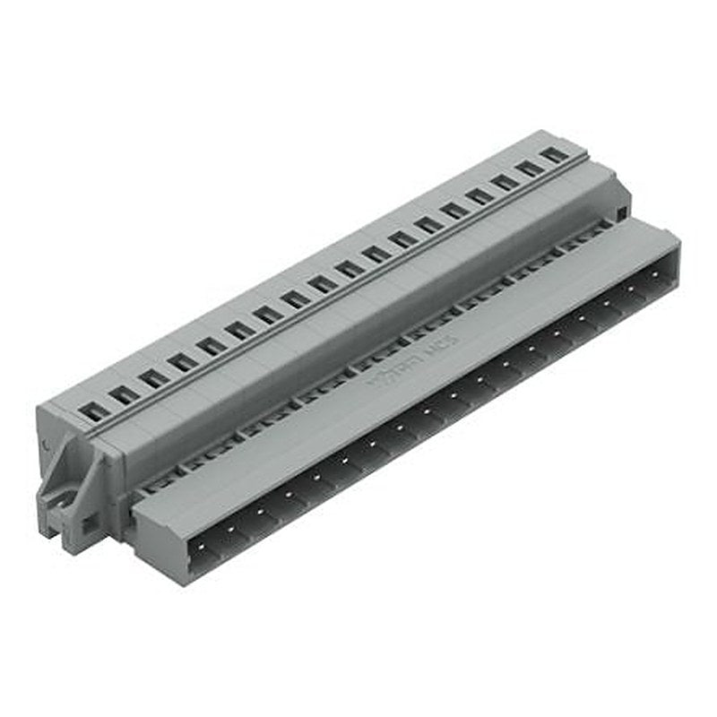 WAGO 231-618 Series Feed Through Pluggable Connector Male Cage Clamp, 18-Pole, 12A, 18-Way