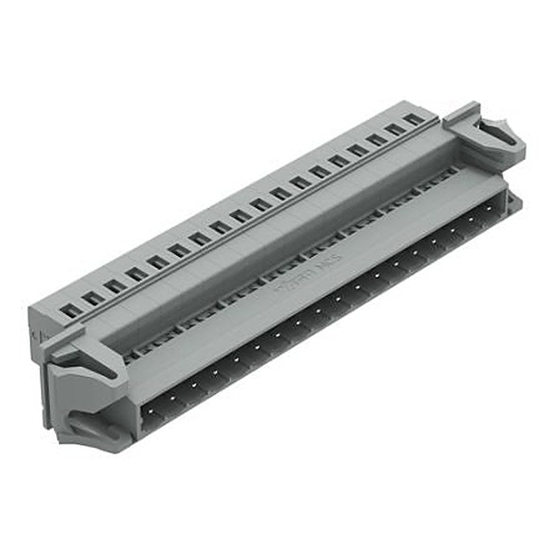 WAGO 231 Series Snap-in Pluggable Connector Male Cage Clamp, 18-Pole, 12A, 18-Way