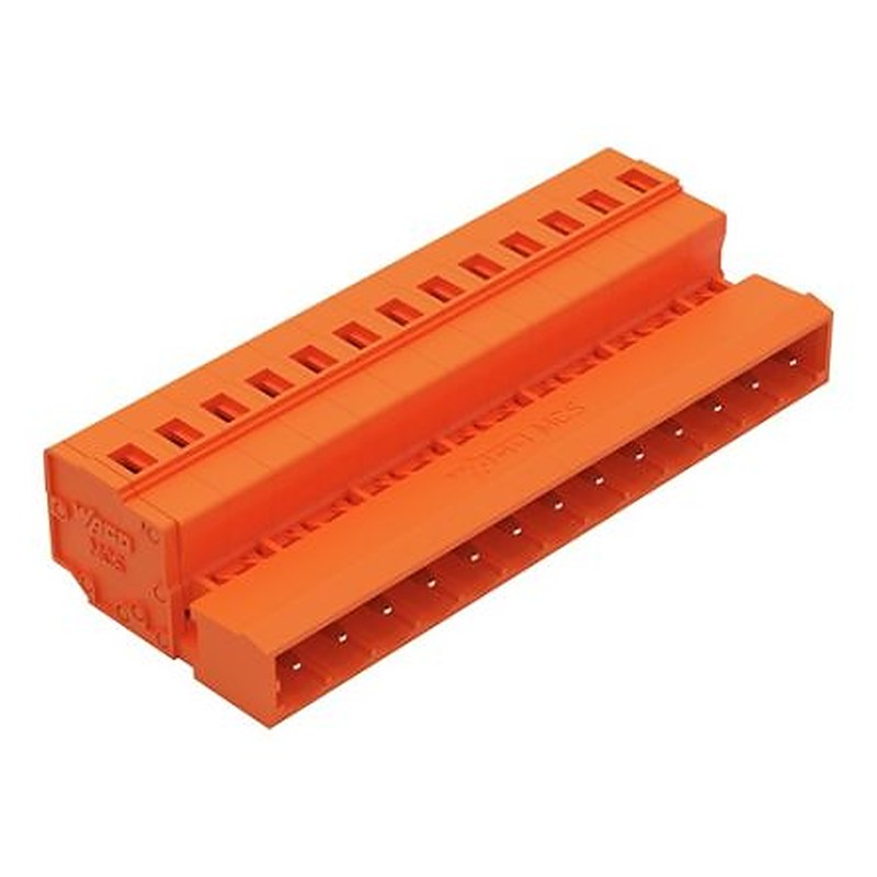 WAGO 231 Series Snap-in Pluggable Connector Male Cage Clamp, 13-Pole, 12A, 13-Way