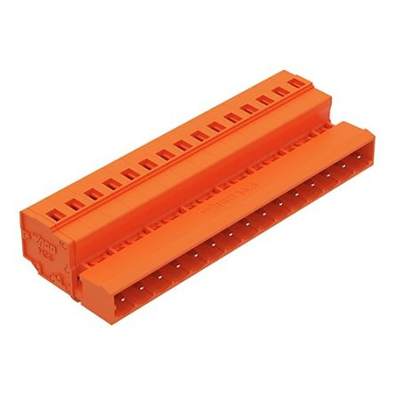 WAGO 231 Series Snap-in Pluggable Connector Male Cage Clamp, 15-Pole, 12A, 15-Way