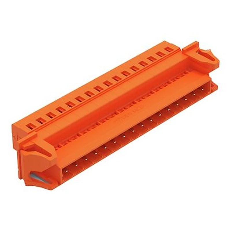 WAGO 231 Series Snap-in Pluggable Connector Male Cage Clamp, 16-Pole, 12A, 16-Way