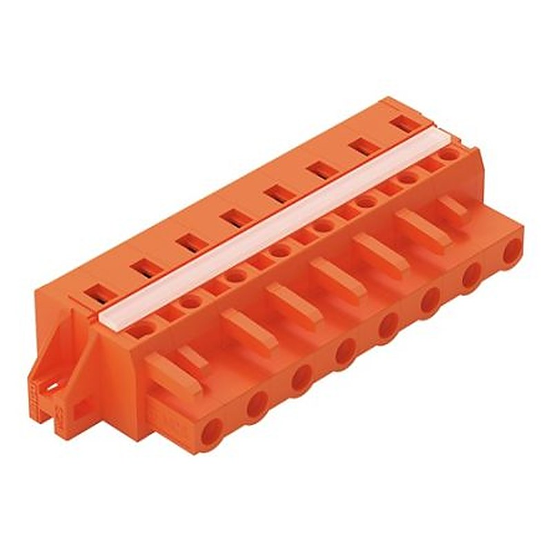 WAGO 231 Series Panel Mount Pluggable Connector Female Cage Clamp, 8-Pole, 16A, 8-Way