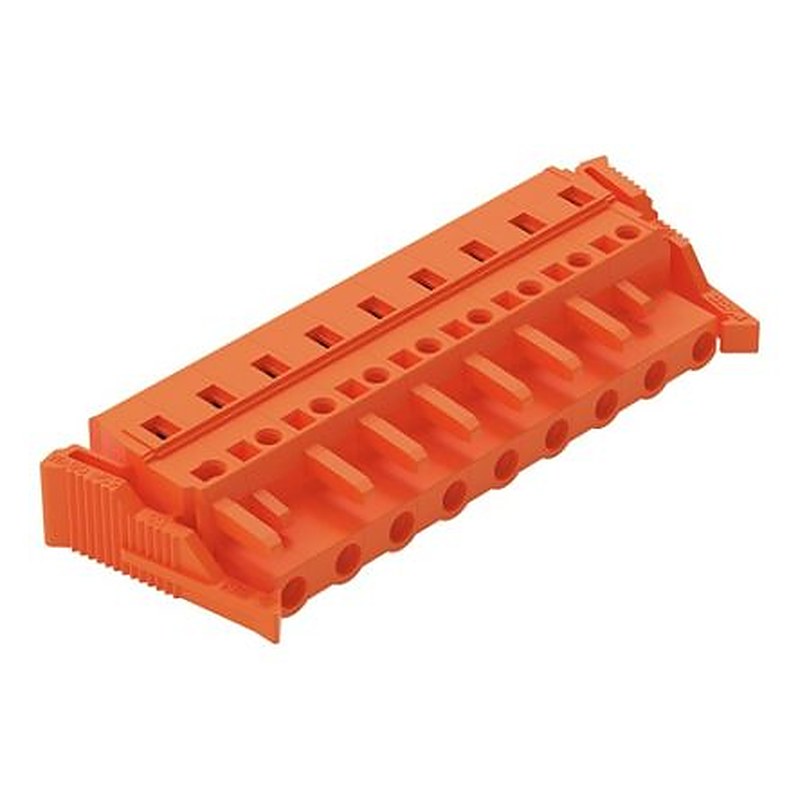 WAGO 231 Series Snap-in Connector Female Cage Clamp, 9-Pole, 16A, 9-Way