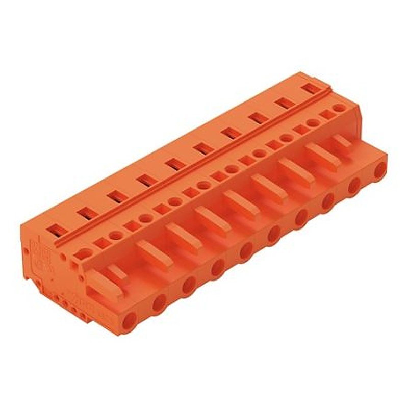 WAGO 231 Series Snap-in Connector Female Cage Clamp, 10-Pole, 16A, 10-Way