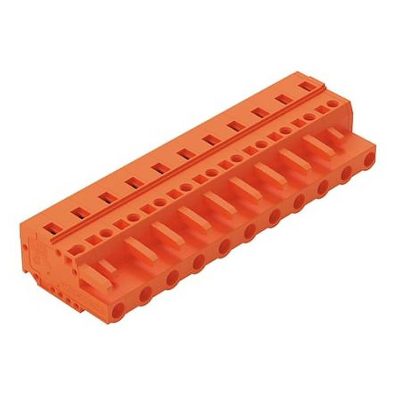 WAGO 231 Series Cable Pluggable Connector Female Cage Clamp, 11-Pole, 16A, 11-Way