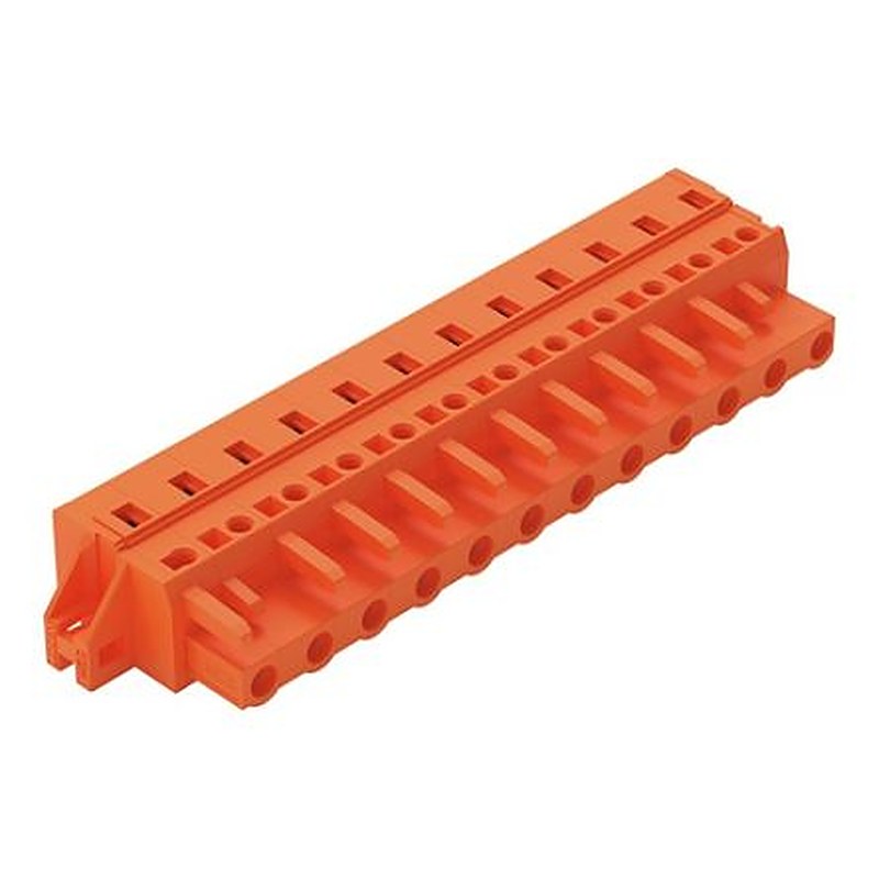 WAGO 231 Series Snap-in Connector Female Cage Clamp, 12-Pole, 16A, 12-Way
