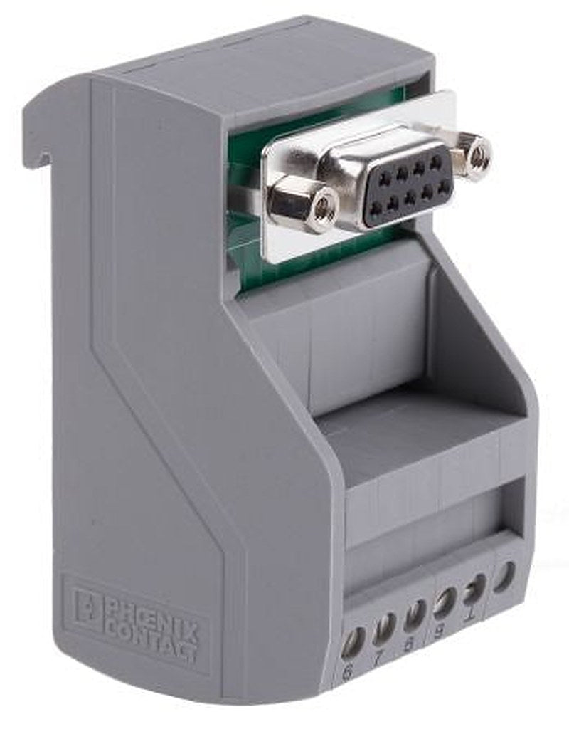 Phoenix Contact VIP-2 Series 9-Contact Female Interface Module, D-Sub Connector, DIN Rail, 2A