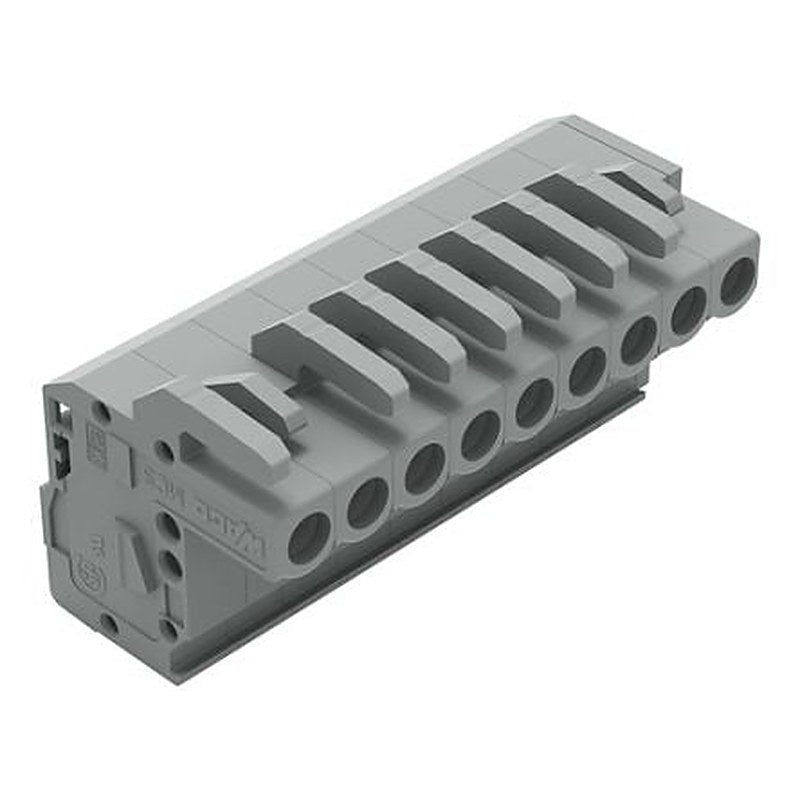 WAGO 232 Series Snap-in Pluggable Connector Female Cage Clamp, 9-Pole, 14A, 9-Way