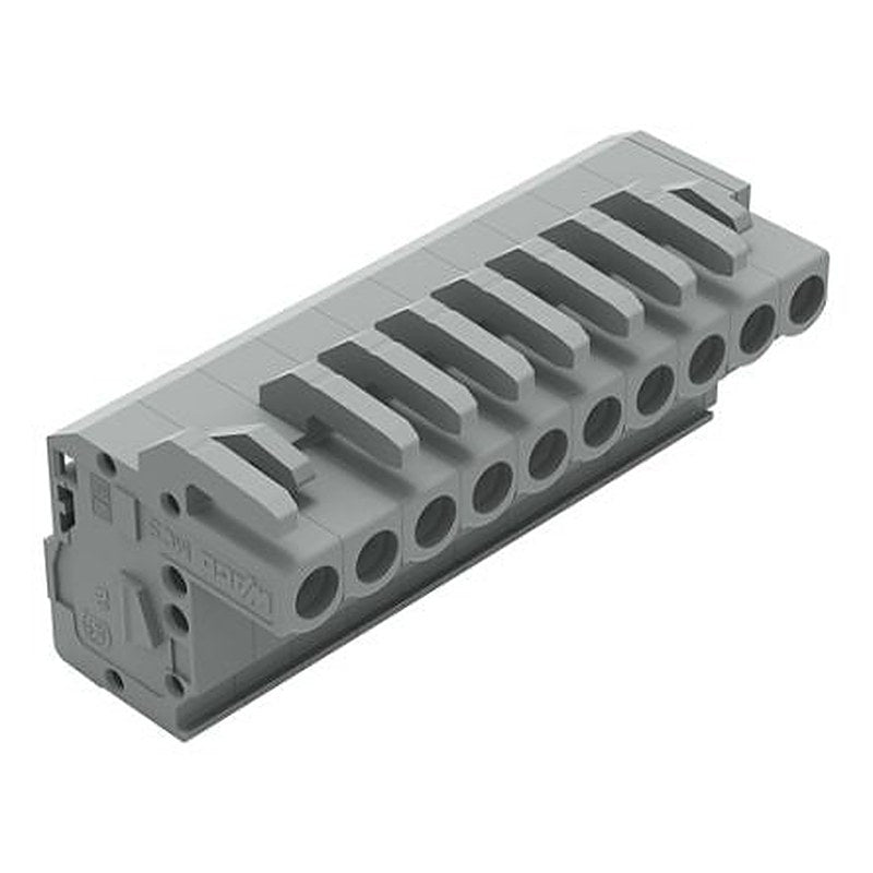 WAGO 232 Series Snap-in Connector Female Cage Clamp, 10-Pole, 14A, 10-Way