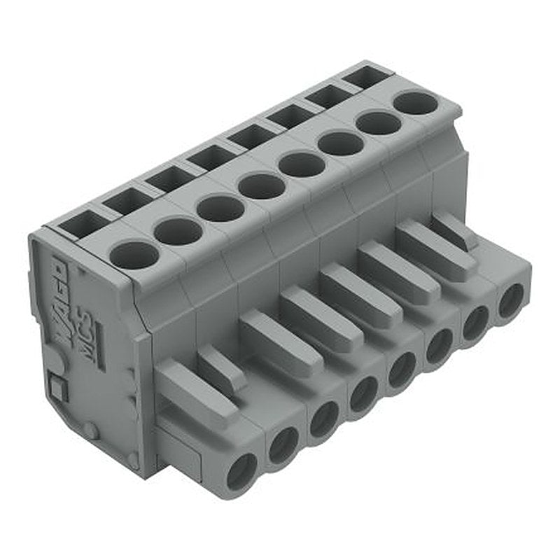 WAGO 232 Series Snap-in Pluggable Connector Female Cage Clamp, 8-Pole, 14A, 8-Way