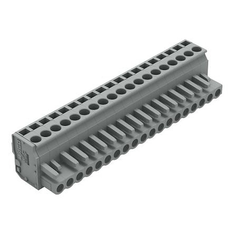 WAGO 232 Series Pluggable Connector Female Cage Clamp, 19-Pole, 14A, 19-Way
