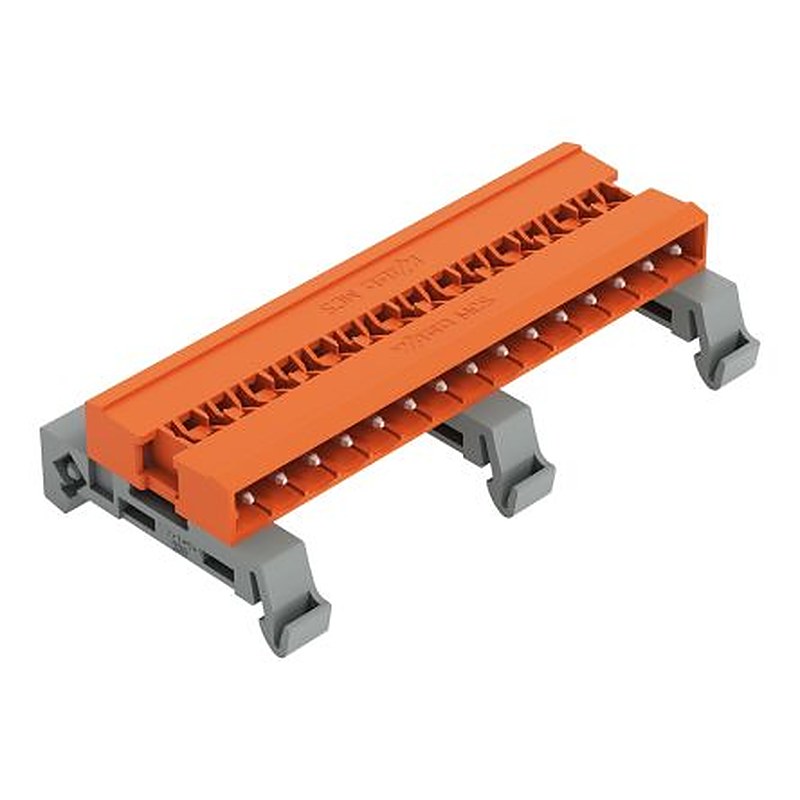 WAGO 232 Series Pluggable Terminal Block, 15-Contact, 5.08 mm Pitch, 1 Row, 232-545/007-000