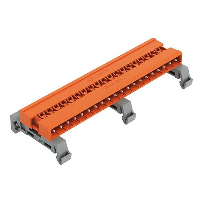 WAGO 232 Series Pluggable Terminal Block, 20-Contact, 5.08 mm Pitch, 1 Row, 232-550/007-000