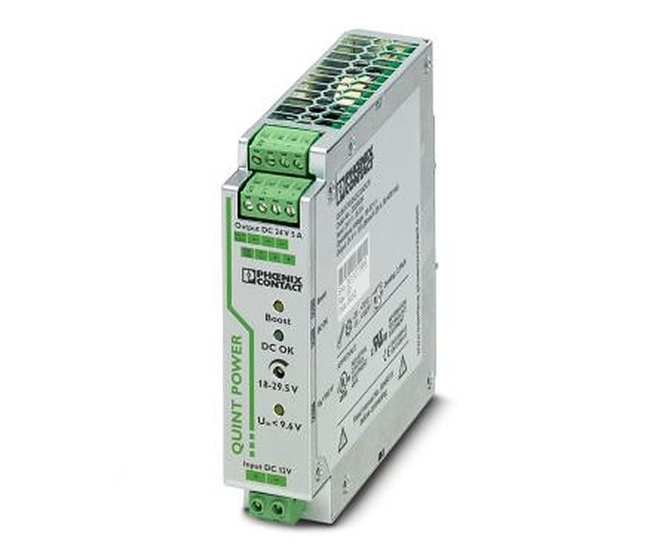 Phoenix Contact QUINT-PS/12DC/24DC/5 DC/DC Converter, 24V dc/ 5 A, 18V dc Input, 12V dc Input, DIN Rail 120 W, 70 °C Max