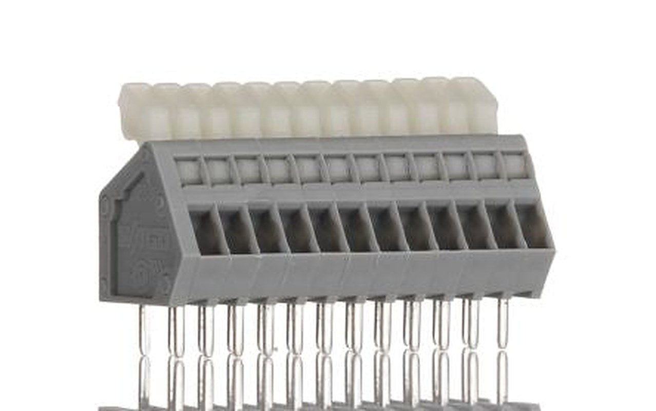 WAGO 233-212 Series PCB Terminal Block, 12-Contact, 2.5 mm Pitch, 1 Row, 233-212