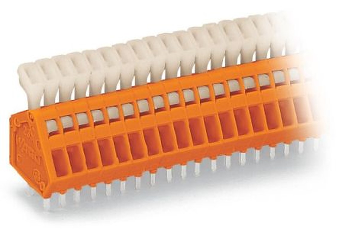 WAGO PCB Terminal Block, 5-Contact, 2.54 mm Pitch, 1 Row, 233-505