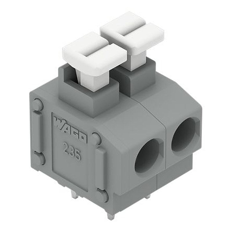 WAGO 235 Series PCB Terminal Block, 4-Contact, 5.08 mm Pitch, 1 Row, 235-404/331-000