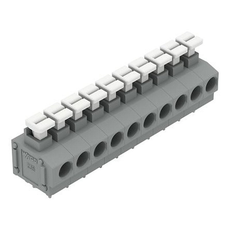 WAGO 235 Series PCB Terminal Block, 10-Contact, 5.08 mm Pitch, 1 Row, 235-410/331-000