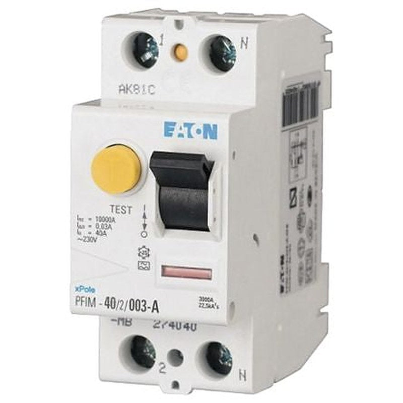 Eaton PFIM Series Residual Current Device, 25A, 2-Pole, 300 mA, Type A, 10 kA 230V, 400 V
