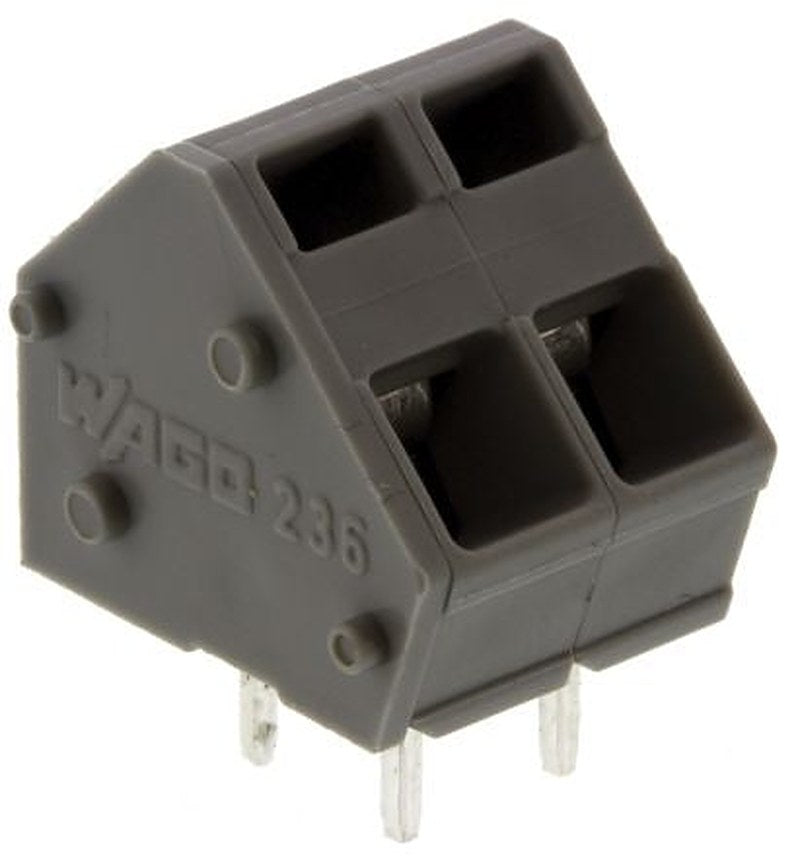 WAGO 236 Series PCB Terminal Block, 2-Contact, 5.08 mm Pitch, 1 Row