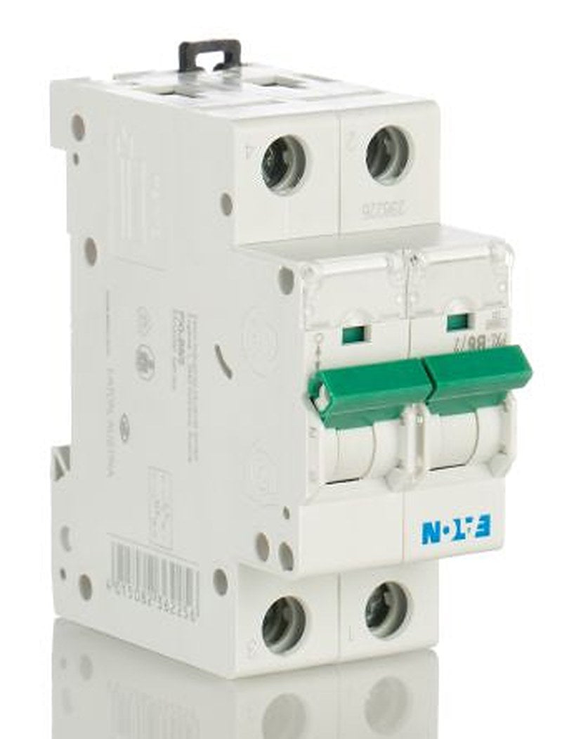 Eaton xPole PXL Miniature Circuit Breaker, 2-Pole, 6A, Type B, 400V ac AC, 48 V dc DC, 10 kA Breaking Capacity
