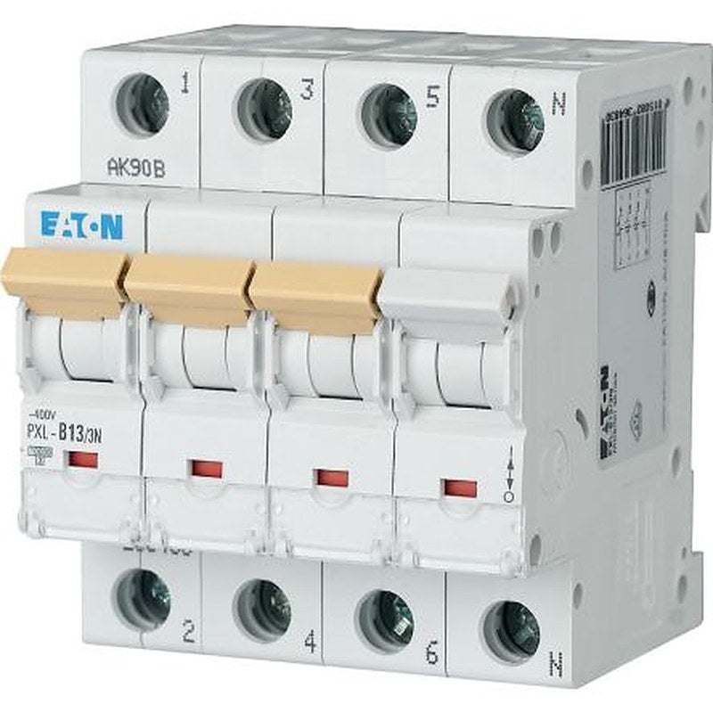 Eaton xPole - PXL PXL Miniature Circuit Breaker, 3-Pole, 13A, Type B, 400V ac AC, 10 kA Breaking Capacity