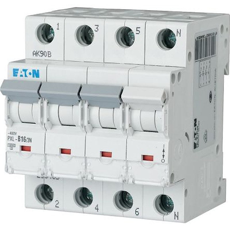 Eaton xPole - PXL PXL Miniature Circuit Breaker, 3-Pole, 16A, Type B, 400V ac AC, 10 kA Breaking Capacity