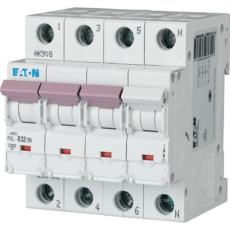 Eaton xPole - PXL PXL Miniature Circuit Breaker, 3-Pole, 32A, Type B, 400V ac AC, 10 kA Breaking Capacity