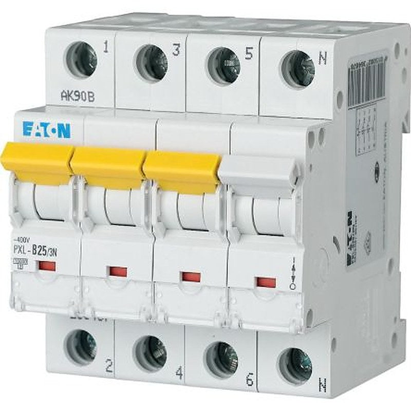 Eaton xPole - PXL PXL Miniature Circuit Breaker, 3-Pole, 25A, Type C, 400V ac AC, 10 kA Breaking Capacity
