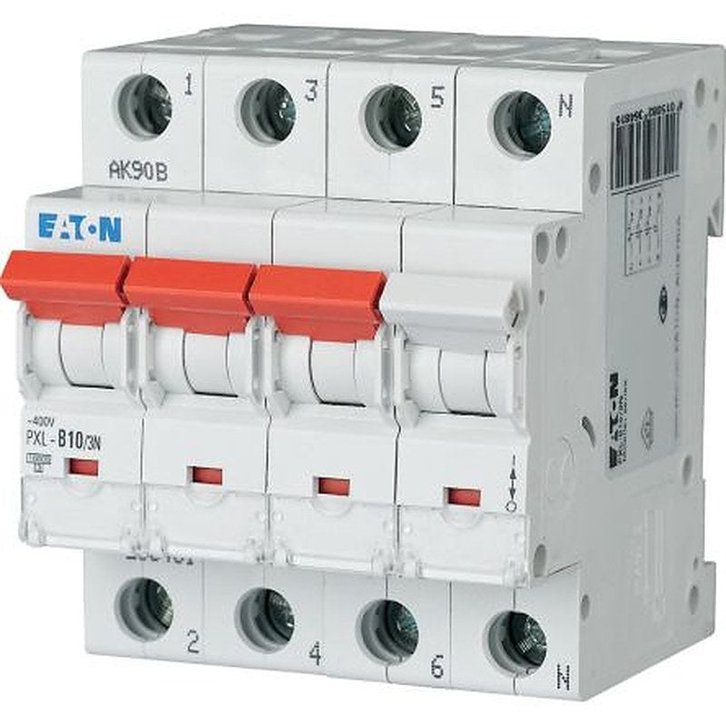 Eaton xPole - PXL PXL Miniature Circuit Breaker, 3-Pole, 10A, Type D, 400V ac AC, 10 kA Breaking Capacity
