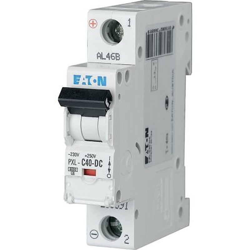 Eaton xPole - PXL PXL Miniature Circuit Breaker, 1-Pole, 40A, Type C, 440V ac AC, 48 V dc DC, 10 kA Breaking Capacity