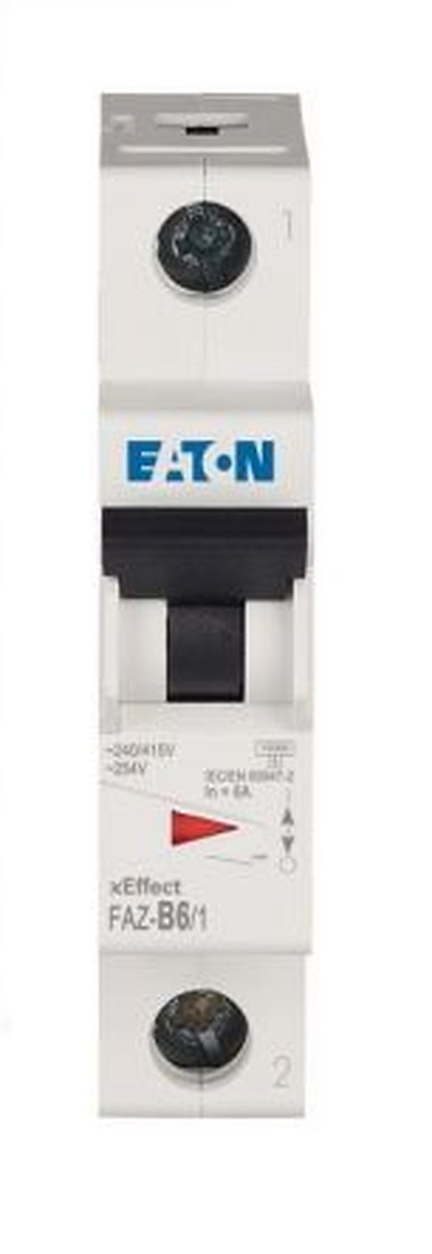 Eaton xEffect FAZ / FAZ6 Miniature Circuit Breaker, 1-Pole, 6A, Type B, 400V ac AC, 6 kA Breaking Capacity