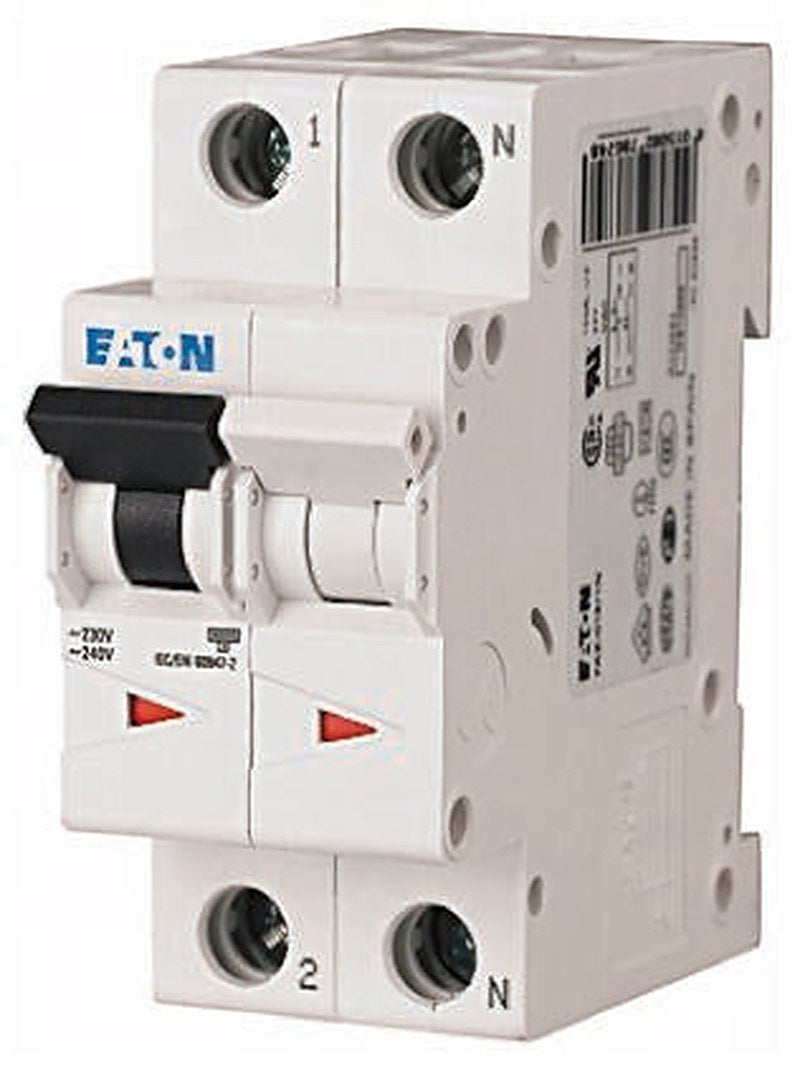 Eaton xEffect xEffect Miniature Circuit Breaker, 1-Pole, 20A, Type C, 400V ac AC, 6 kA Breaking Capacity