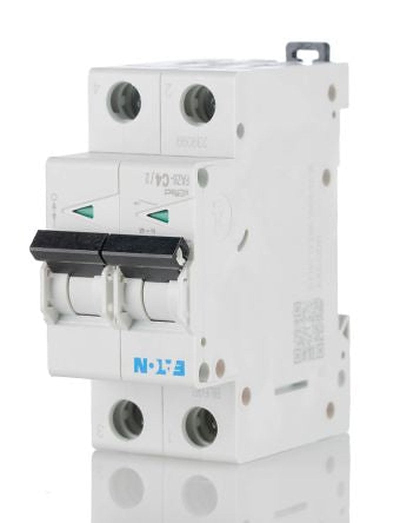 Eaton xEffect xEffect Miniature Circuit Breaker, 2-Pole, 4A, Type C, 400V ac AC, 6 kA Breaking Capacity