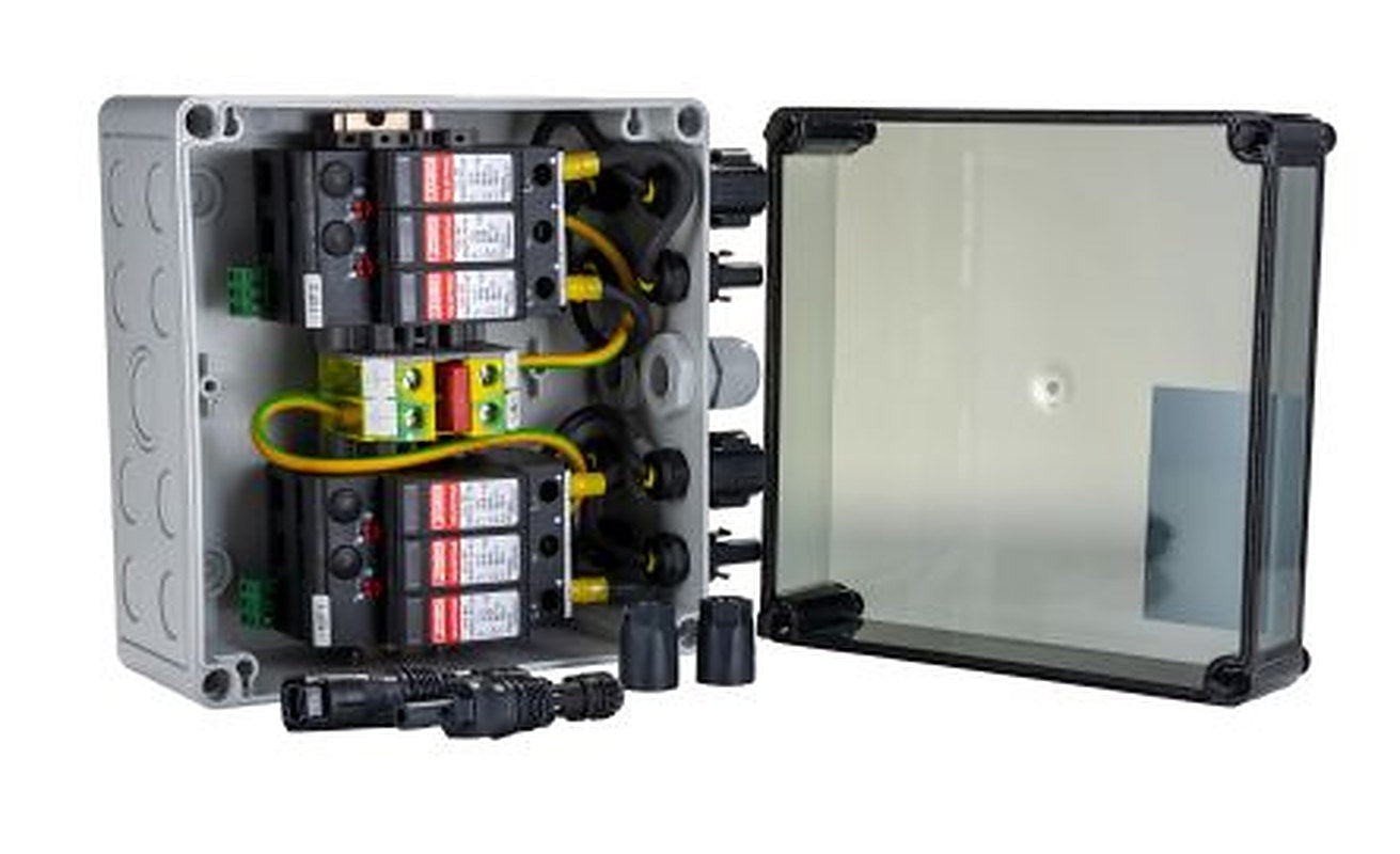 Phoenix Contact SOL-SC-1ST-0-DC-2MPPT-2001 Series Polycarbonate Junction Box, IP65, 111 mm, 180mm 180 mm