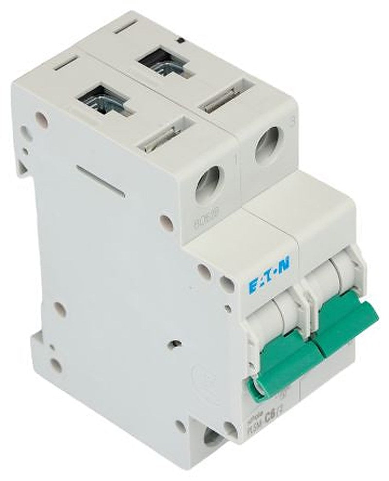 Eaton xPole PL Miniature Circuit Breaker, 2-Pole, 6A, Type C, 48 V dc DC, 10 kA Breaking Capacity