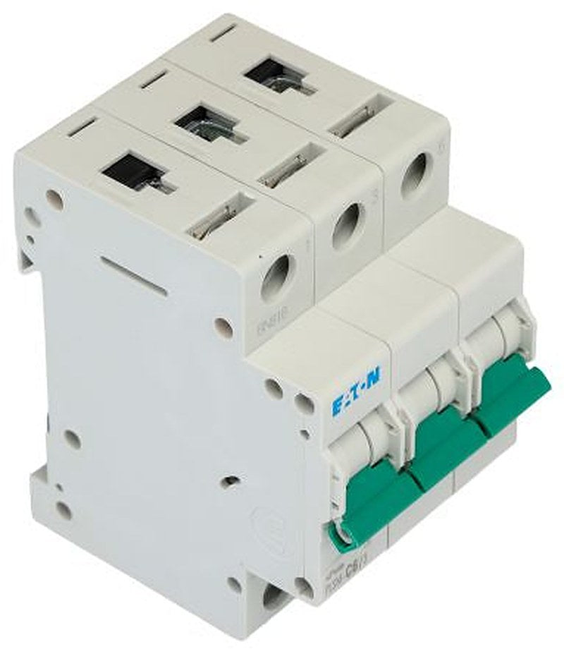 Eaton xPole PLSM Miniature Circuit Breaker, 3-Pole, 6A, Type C, 48 V dc DC, 10 kA Breaking Capacity