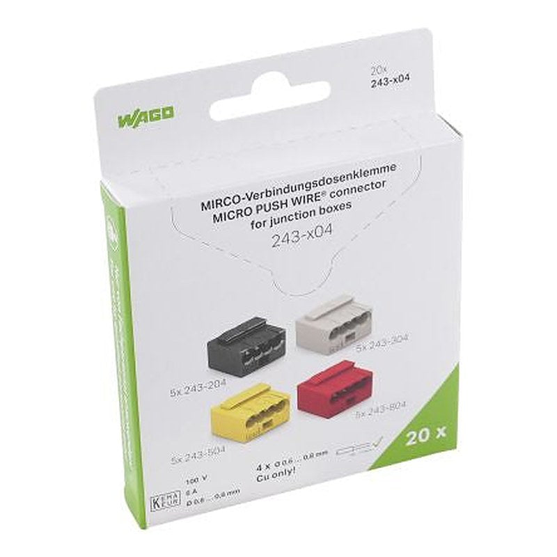 WAGO, 243 Copper Connector for use with Terminal Bloack