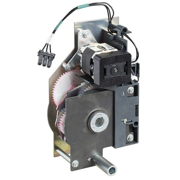 The Schneider Electric Electric Motor MCH is specifically designed for the fixed version of the MasterPact MTZ1, operating at 24/30 V DC. This motor ensures reliable performance and efficient operation within the circuit breaker, making it suitable for various industrial applications. Its robust construction enhances the overall functionality and safety of electrical distribution systems, providing dependable control in demanding environments. RoHS compliant Mercury free