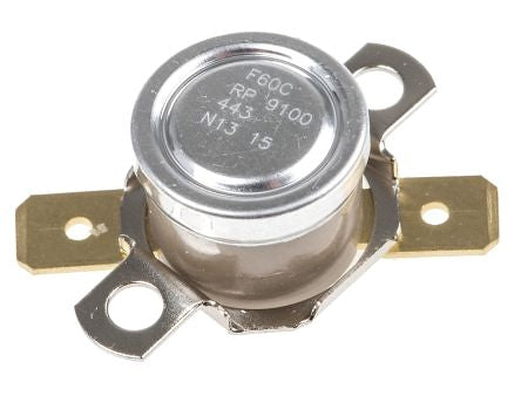 Honeywell Bi-Metallic Thermostat, Closes at 60 °C, 186 °C Max, Automatic Reset, SPST, 10 A