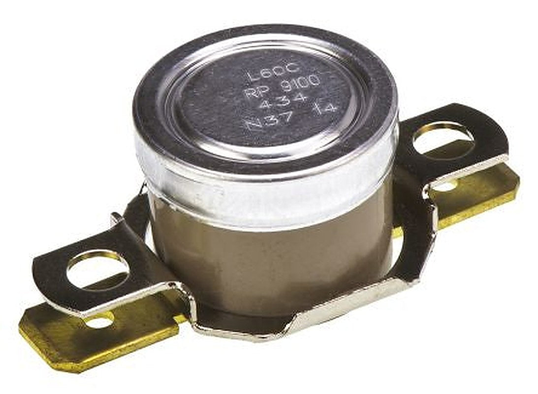 Honeywell Bi-Metallic Thermostat, Closes at 45 °C, 186 °C Max, Automatic Reset, SPST, 10 A, Terminal, Bracket