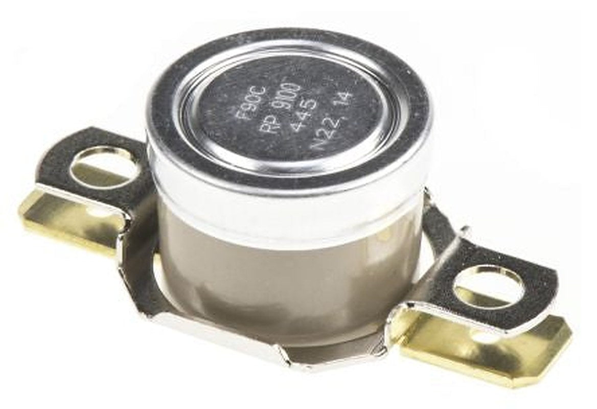Honeywell Bi-Metallic Thermostat, Closes at 90 °C, 186 °C Max Close On Rise, Open On Rise, Open, Automatic Reset, SPST,