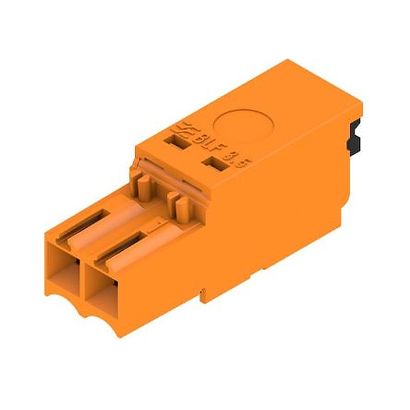 Weidmüller 2458950000 Series Straight PCB Socket, 2-Contact, 1 Row, 3.5 mm Pitch Push-in