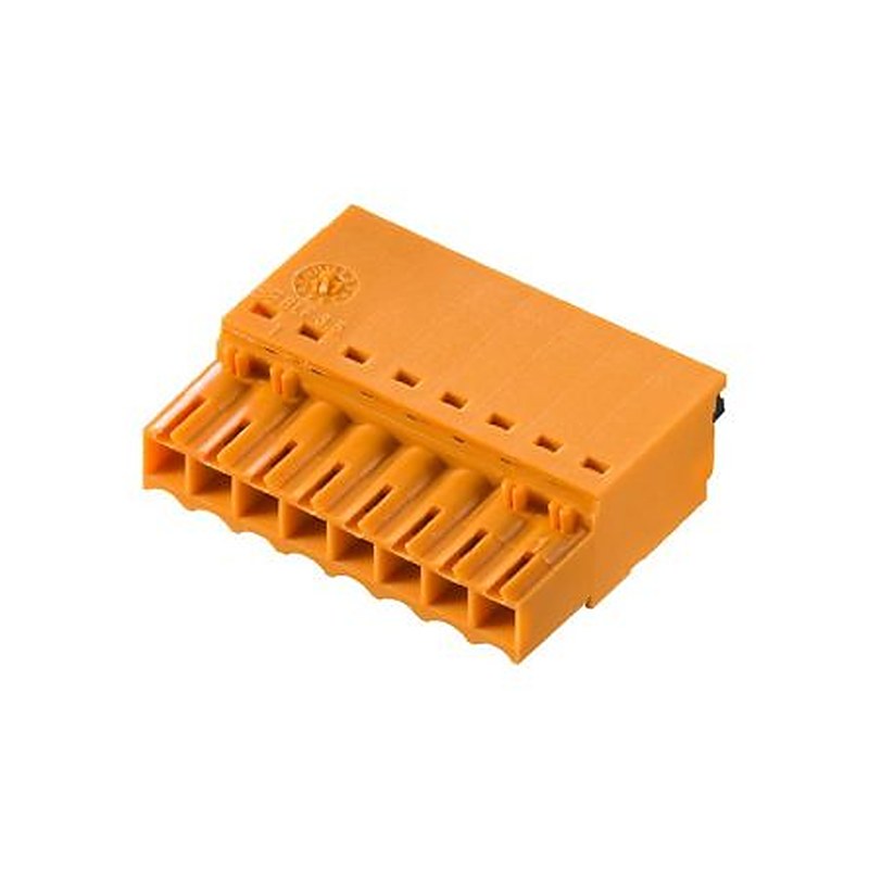 Weidmüller 2459110000 Series Plug-in PCB Socket, 8-Contact, 1 Row, 3.5 mm Pitch Push-in