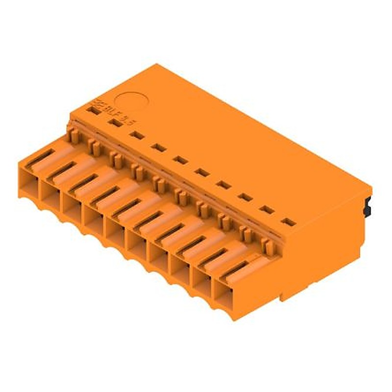 Weidmüller OMNIMATE BLF Series Pluggable Terminal Block Headers & Socket, 10-Contact, 3.5 mm Pitch, PCB, 1 Row Push-in