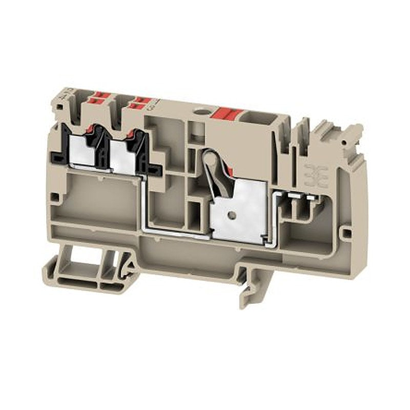 Weidmüller 2464730000 AAP Series Distribution Unit Dark Beige, 10mm², 1-Level, Push-in, IECEx/ATEX